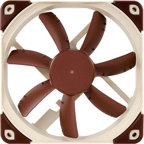Ventilator za računalniško ohišje Noctua NF-S12A FLX, 12 cm, bež/rjav