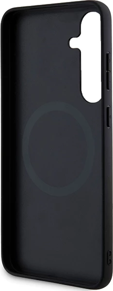 Zaščitni ovitek Ferrari Hot Stamp V Lines MagSafe za Samsung Galaxy S24+, črn