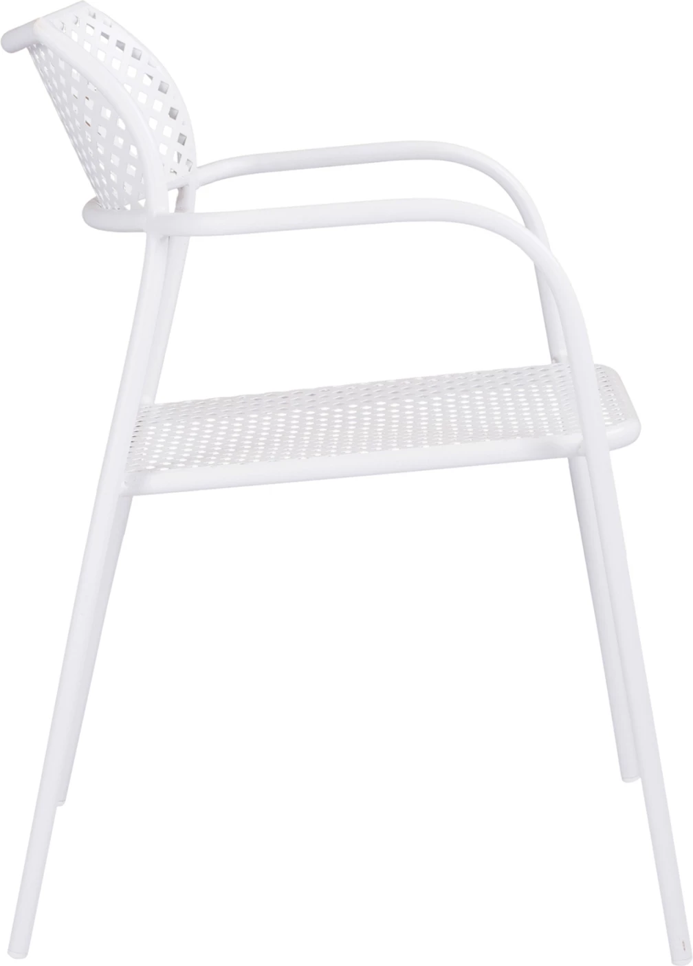 Kovinski stol v beli barvi Thetis FH5173.12 55x57x79 cm