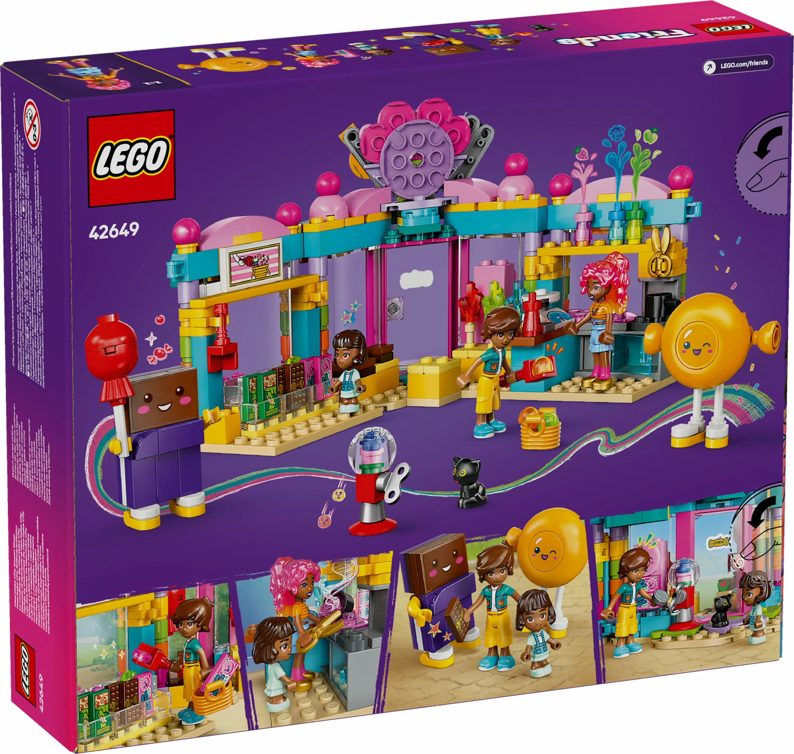 Set za gradnjo LEGO Friends Heartlake City Sweet Shop, 376 kosov, večbarven