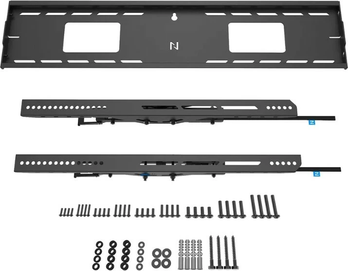 Stenski nosilec za TV Neomounts WL35-750BL18 LEVEL, 43–98", jeklo, črn