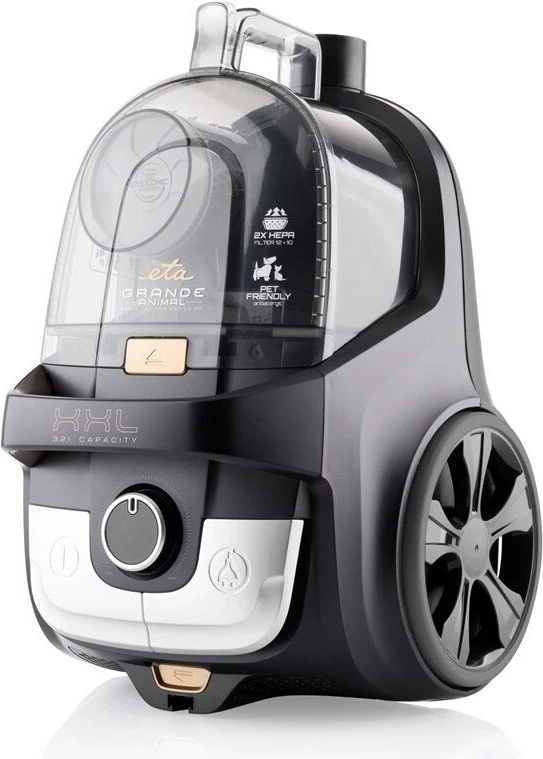 Pastralnik brez vrečke ETA Grande Animal, črn