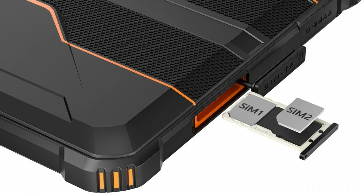 Robusten 8" tablični računalnik, 4 GB RAM, 128 GB, 4G, oranžen OUKITEL RT3 Pro