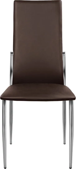 Jedilni stol Kim FH0080.05 rjav PU z kovinskim okvirjem 45X55X99 cm, set 4 kosov