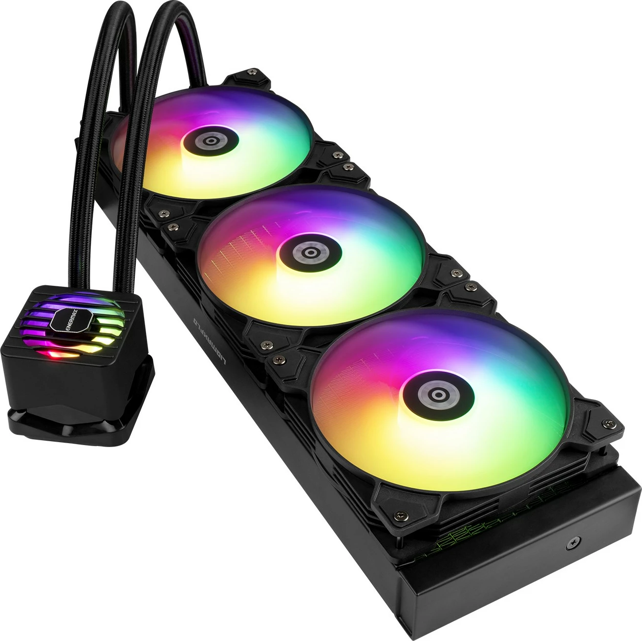 Vodna hladilna naprava, 420 mm, RGB, črna Enermax LIQMAXFLO ELC-LMF420T-ARGB