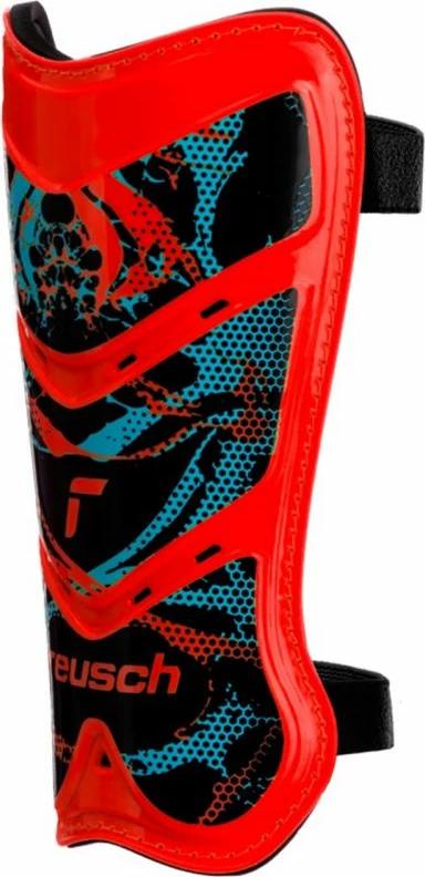 Ščitniki za goleni Reusch Attrakt Lite moški, črno-rdeči