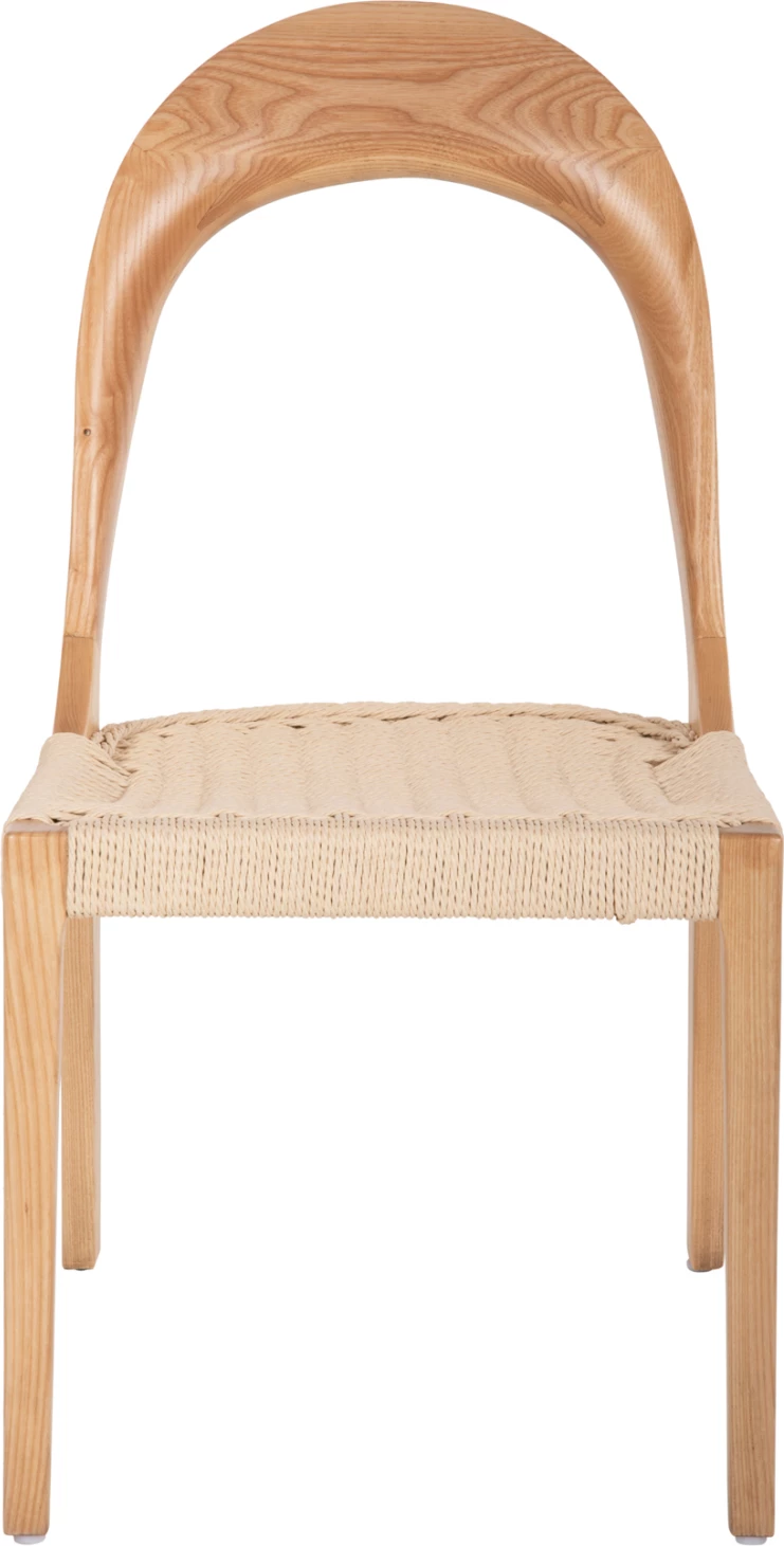 Stol iz jesenovega lesa in papirnate vrvi 47x52x86,5H cm