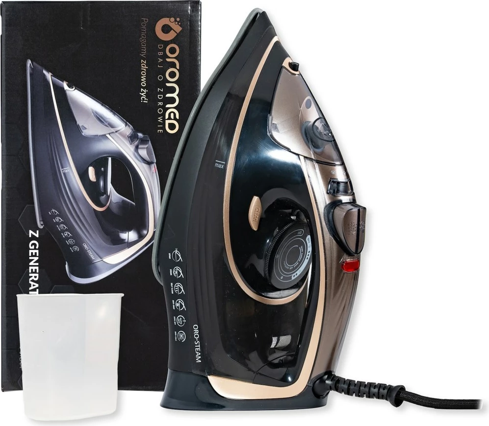 Parni likalnik 3200 W, Durilium AirGlide Autoclean, OroMed ORO-STEAM, zlata