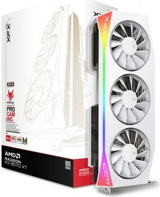 Grafična kartica XFX Mercury Radeon RX 9070 XT OC Magnetic Air Edition, 16 GB GDDR6, bela