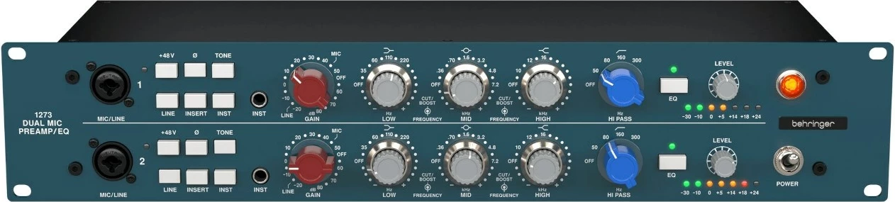 Preamplifikator mikrofona Behringer 1273, Teal
