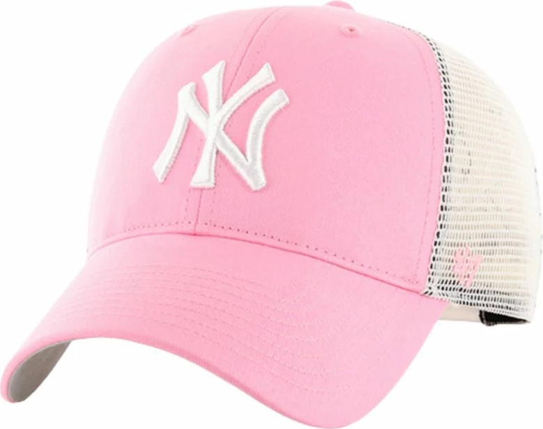 Otroška kapa New York Yankees, bela in rožnata