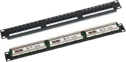 Patch panel Q-LANTEC PK-U6-1, črn