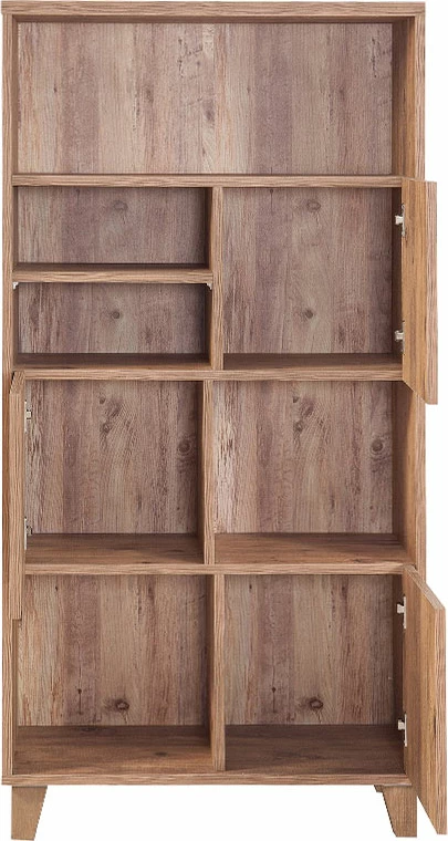 Polica za knjige PWF-0181-7, atlantska borovina, 80x36x155 cm