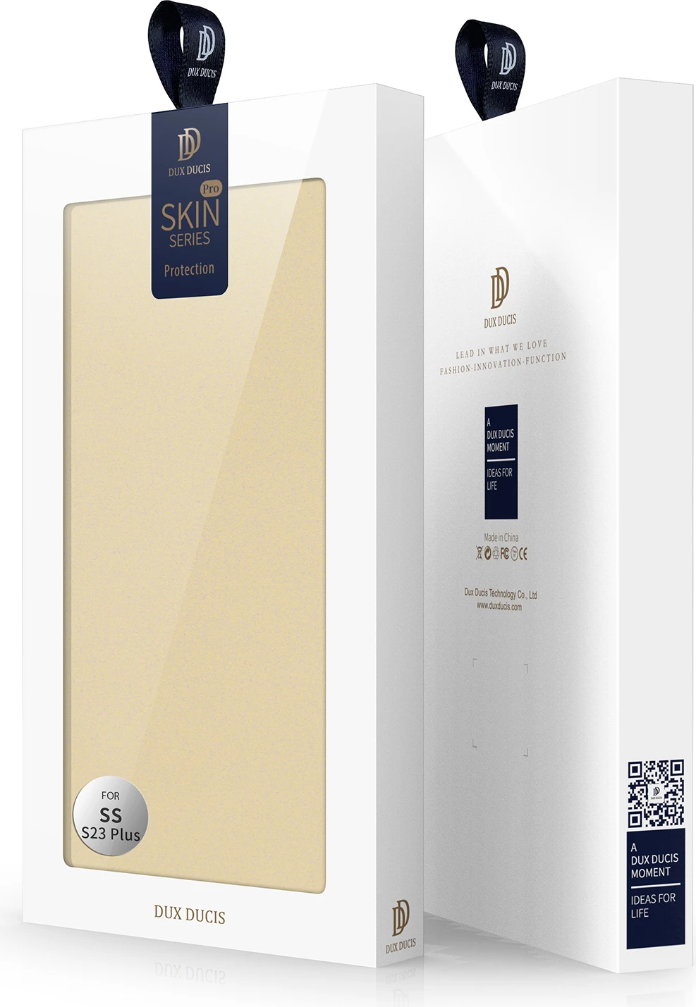 Ovitek za telefon Skin Pro Dux Ducis za Samsung Galaxy S23+, z žepom za kartice, s funkcijo stojala, zlata