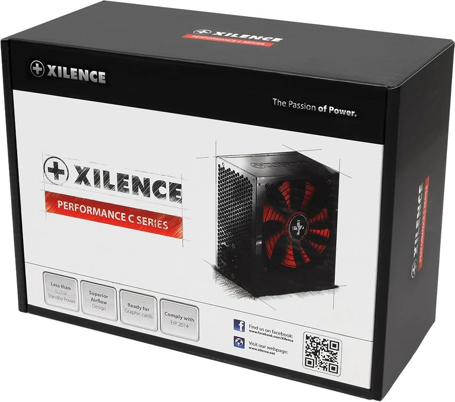 Napajalnik Xilence Performance C XP600R6, 450 W, 600 W, 50 Hz, črn