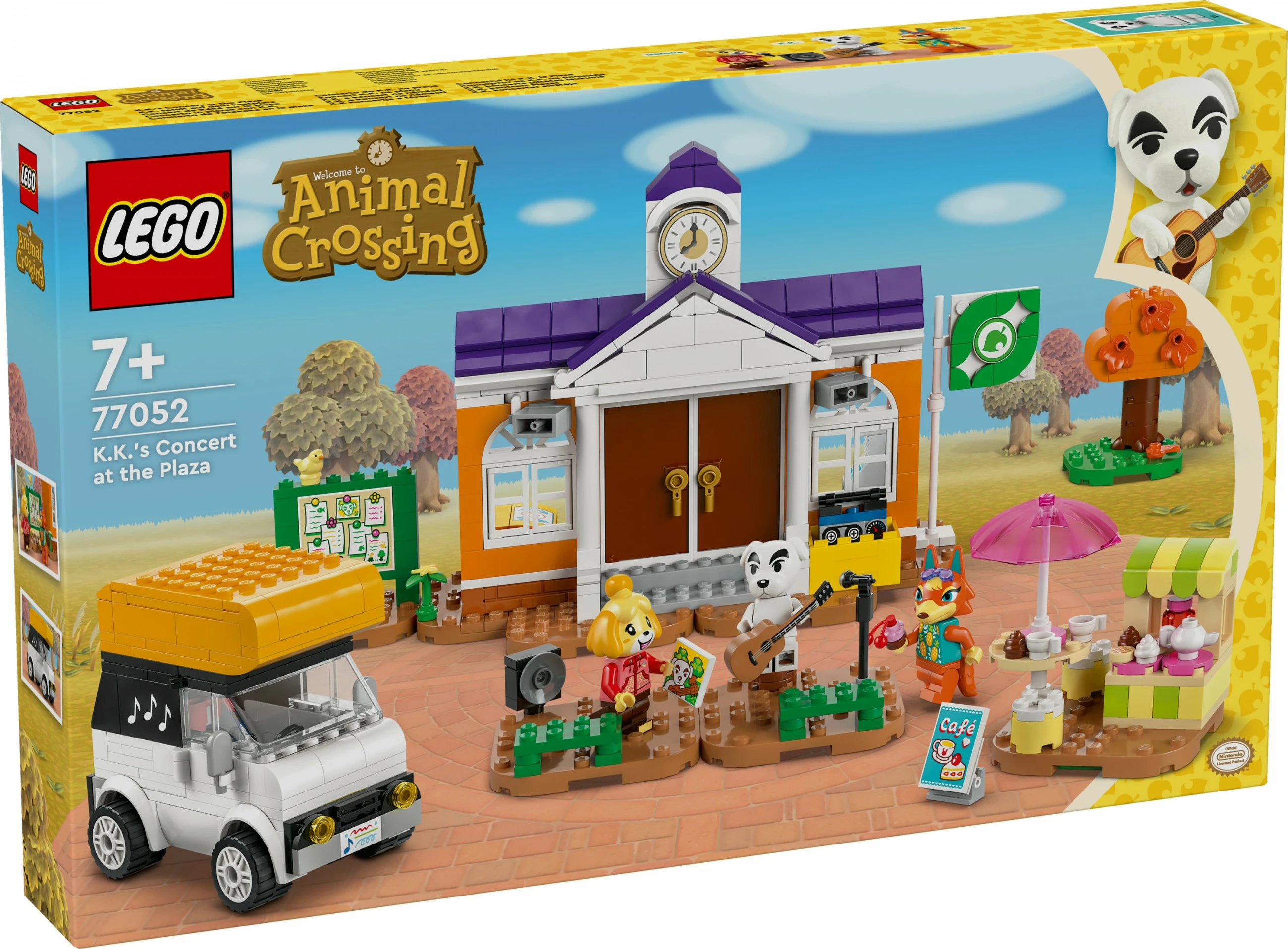 Gradbeni set Animal Crossing Koncert K.K. na trgu LEGO 77052, večbarven