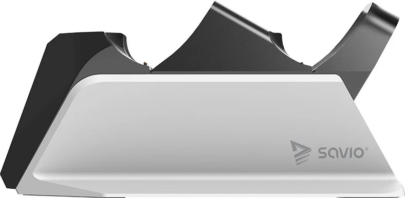 Dvojna postaja za polnjenje za PS5 krmilnike SAVIO GCS-01, USB, črna