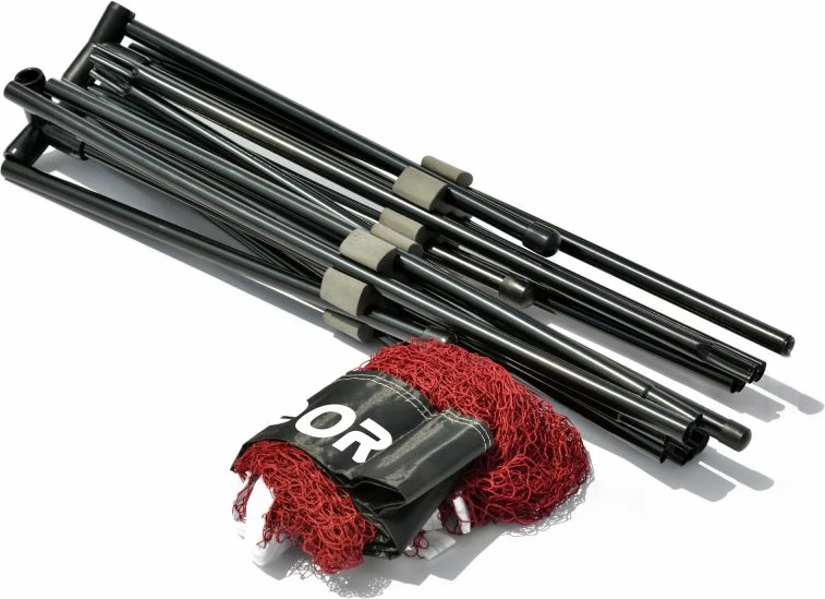 Prenosna mreža za badminton, Meteor, unisex, rdeča