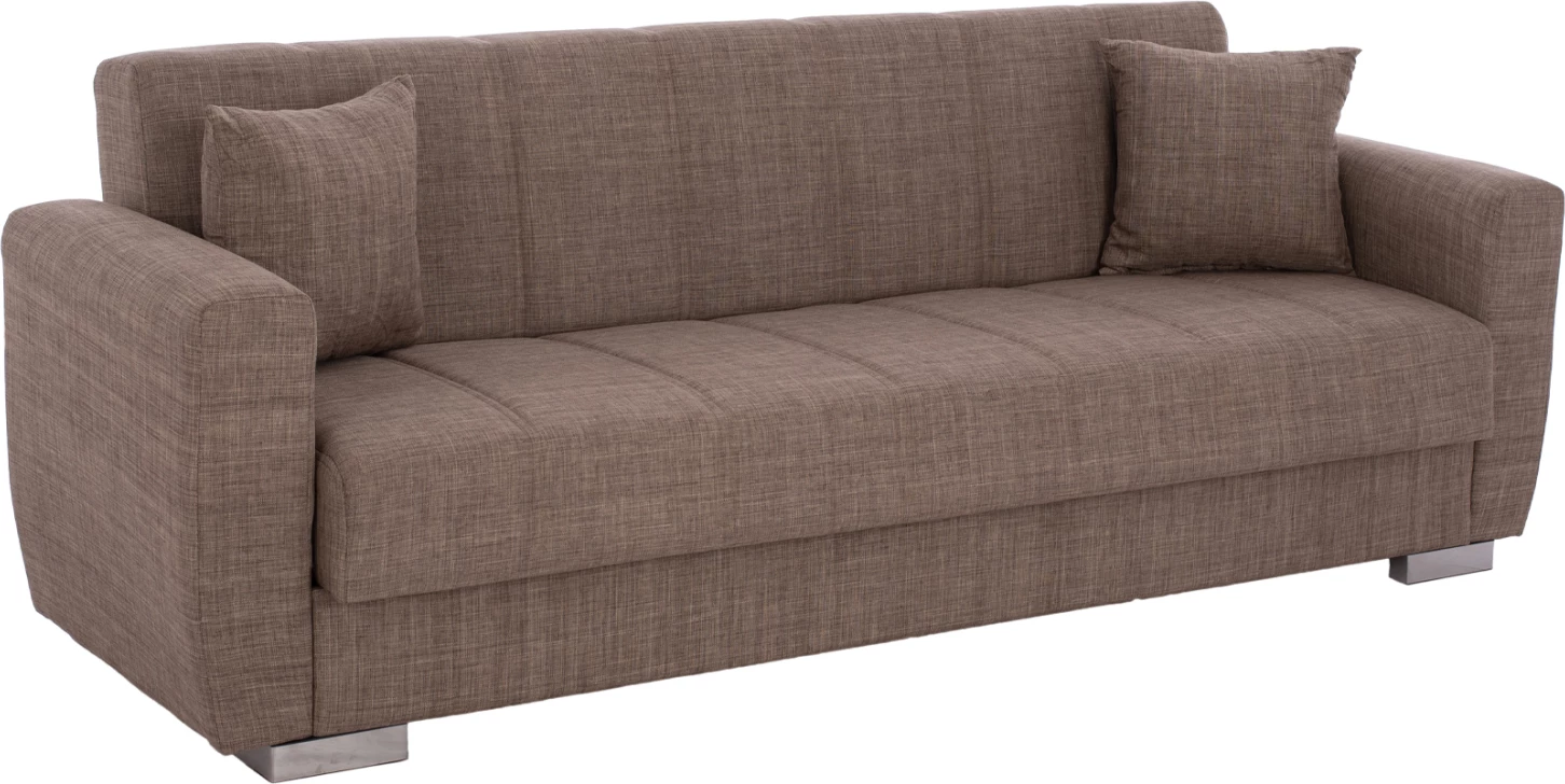 3-sedežna raztegljiva zofa v bež barvi 215x80x77 cm