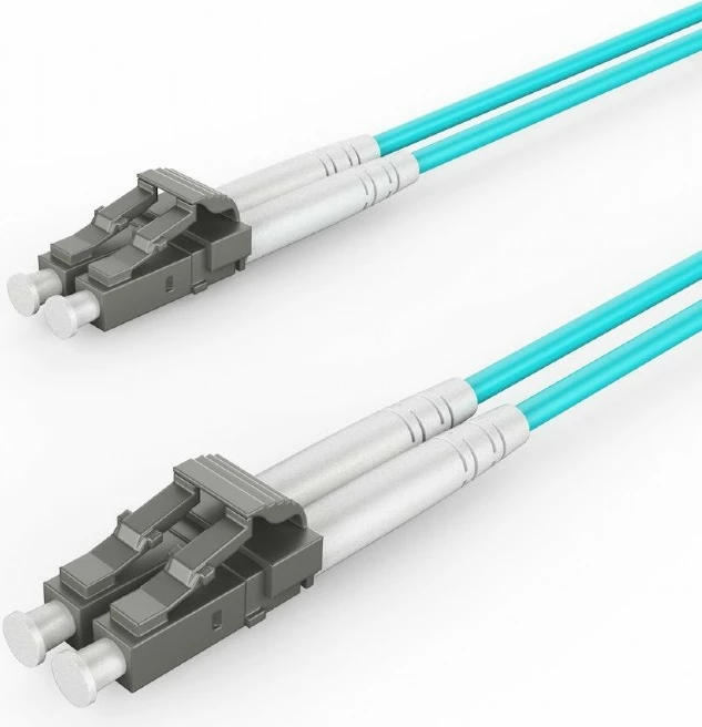 Optični multimodni kabel OM4 50/125, LC/LC, 3 m, turkizna — Gembird CFO-MDOM4-LC/LC-3M