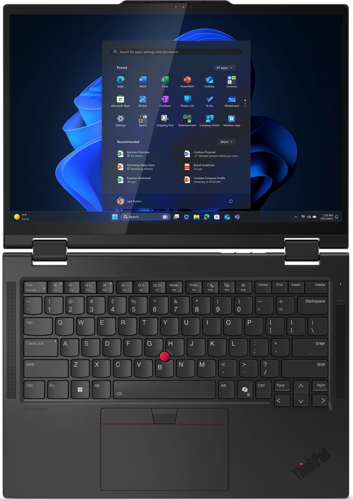 Prenosnik 2-v-1 Lenovo ThinkPad T14s G1 CU7 255U, 32GB RAM, 1TB SSD, Windows 11 Pro, črn