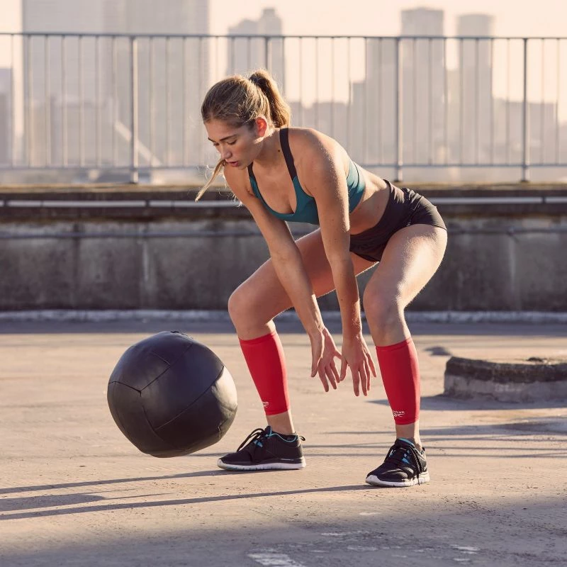 Kompresijske tekaške manšete Reebok, rdeče