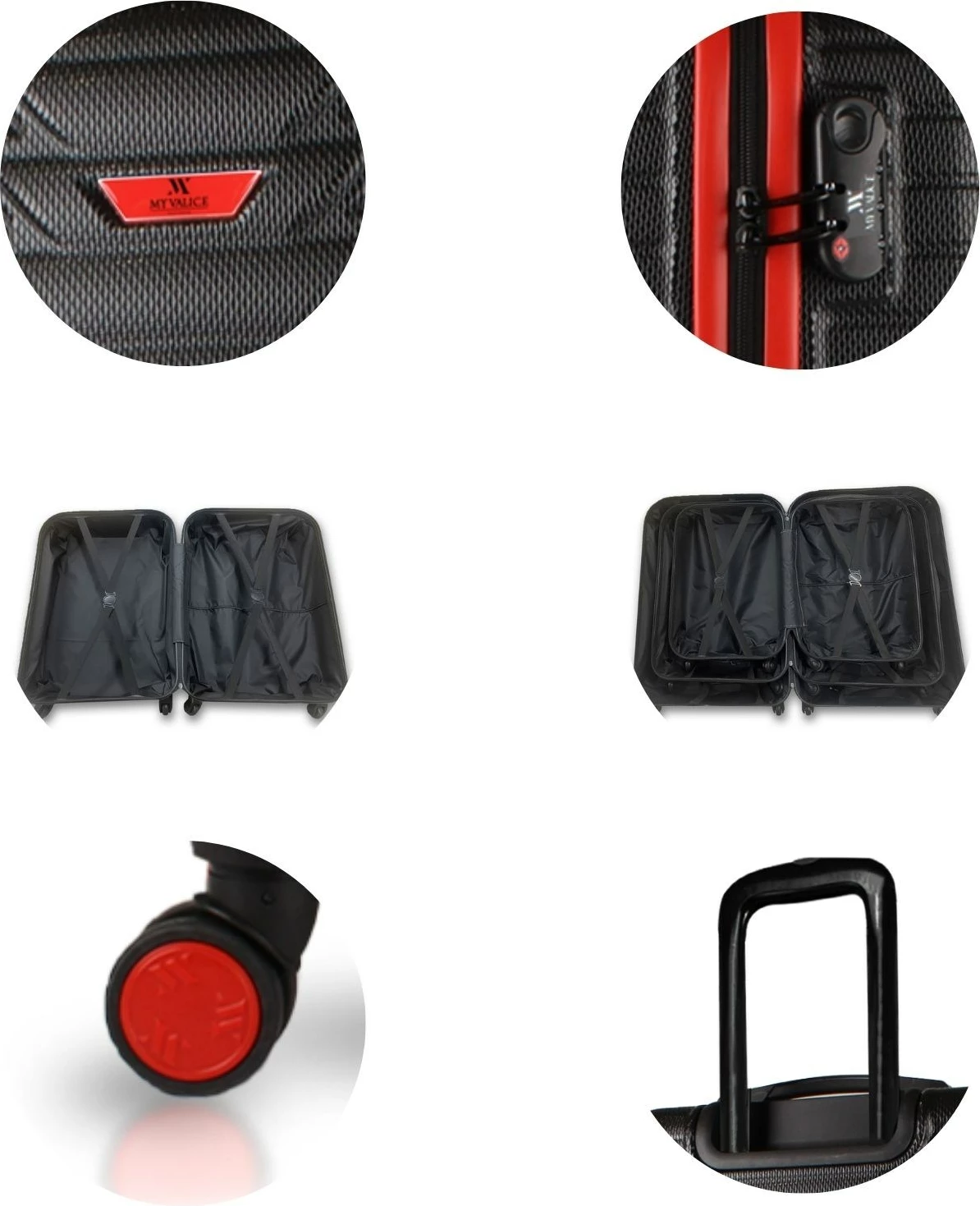 Set kovčkov (2 kosa) Zoozie Bags 5622, črn