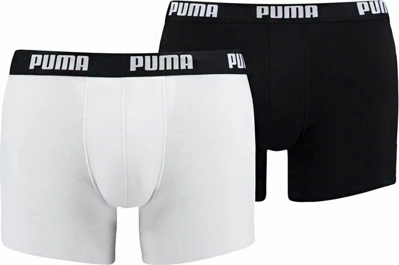 Spodnje perilo Puma Basic M Boxer 2P, belo in črno