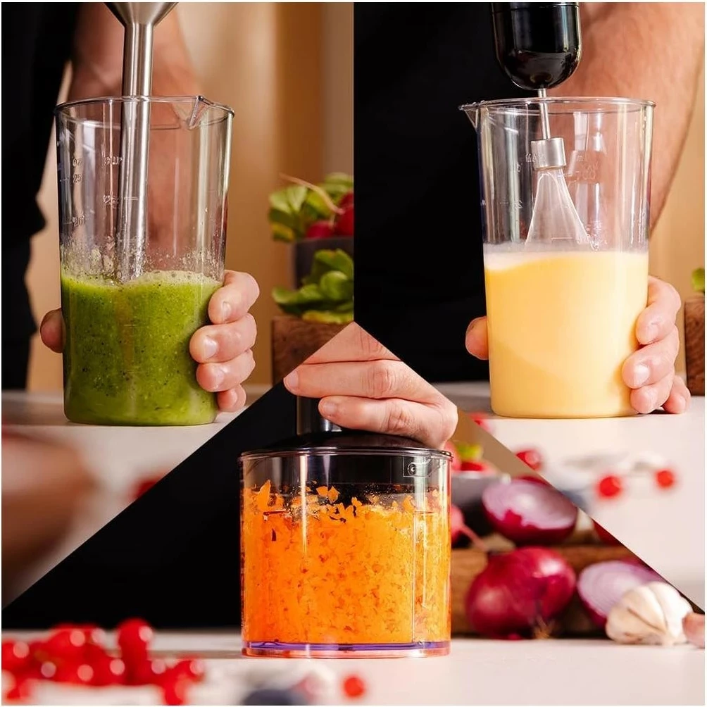 Ročni mešalnik Power Pulsar Cream&Crush Cecotec, 2300 W, 9 hitrosti, črn