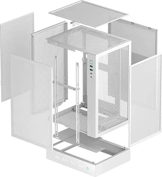 Ohišje DEEPCOOL R-CH170-WHNPI0D-G-1, stolp, belo