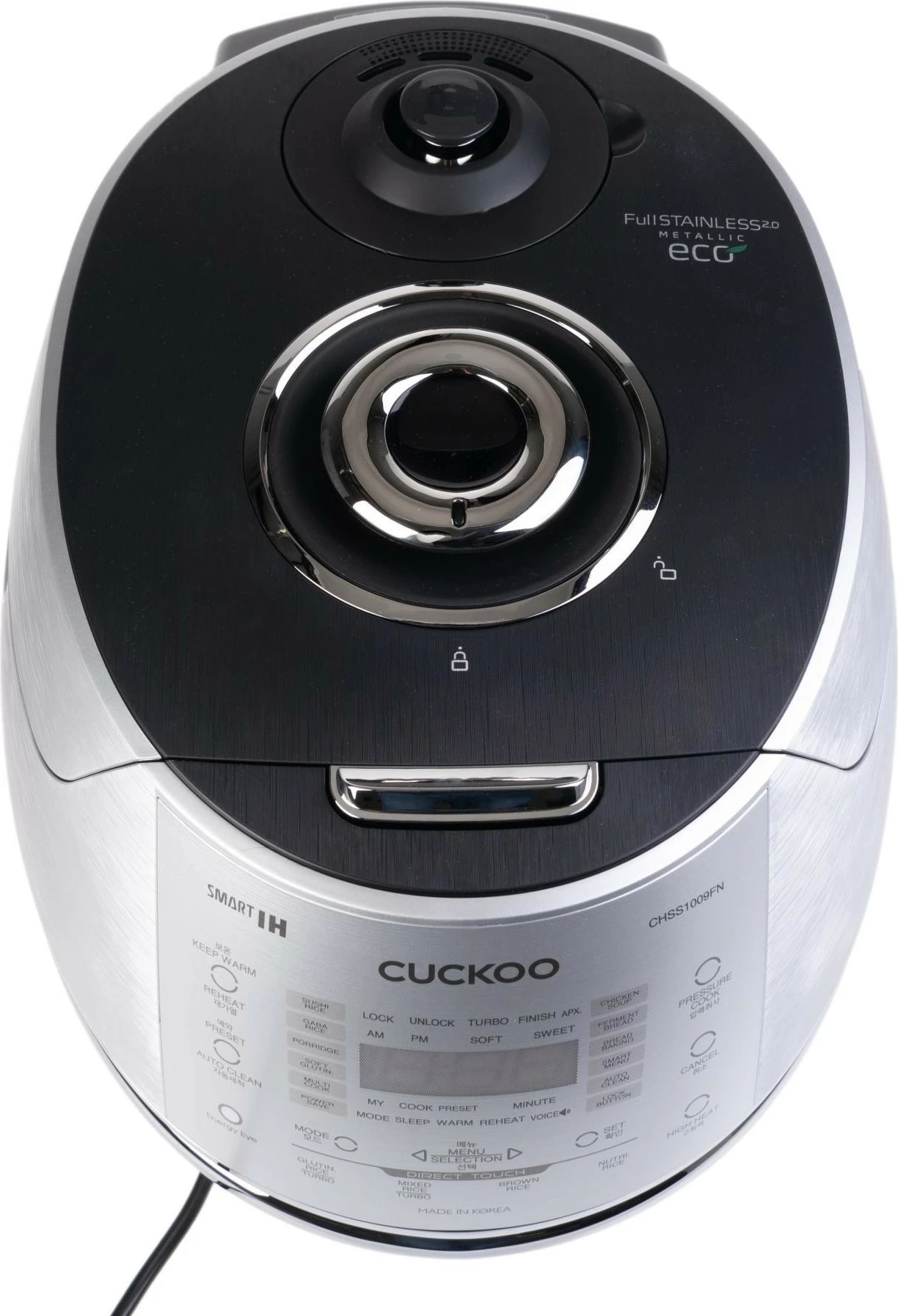 Kuhalnik riža, 1,8 L, tlak, indukcija, kovinski Cuckoo CRP-CHSS1009FN