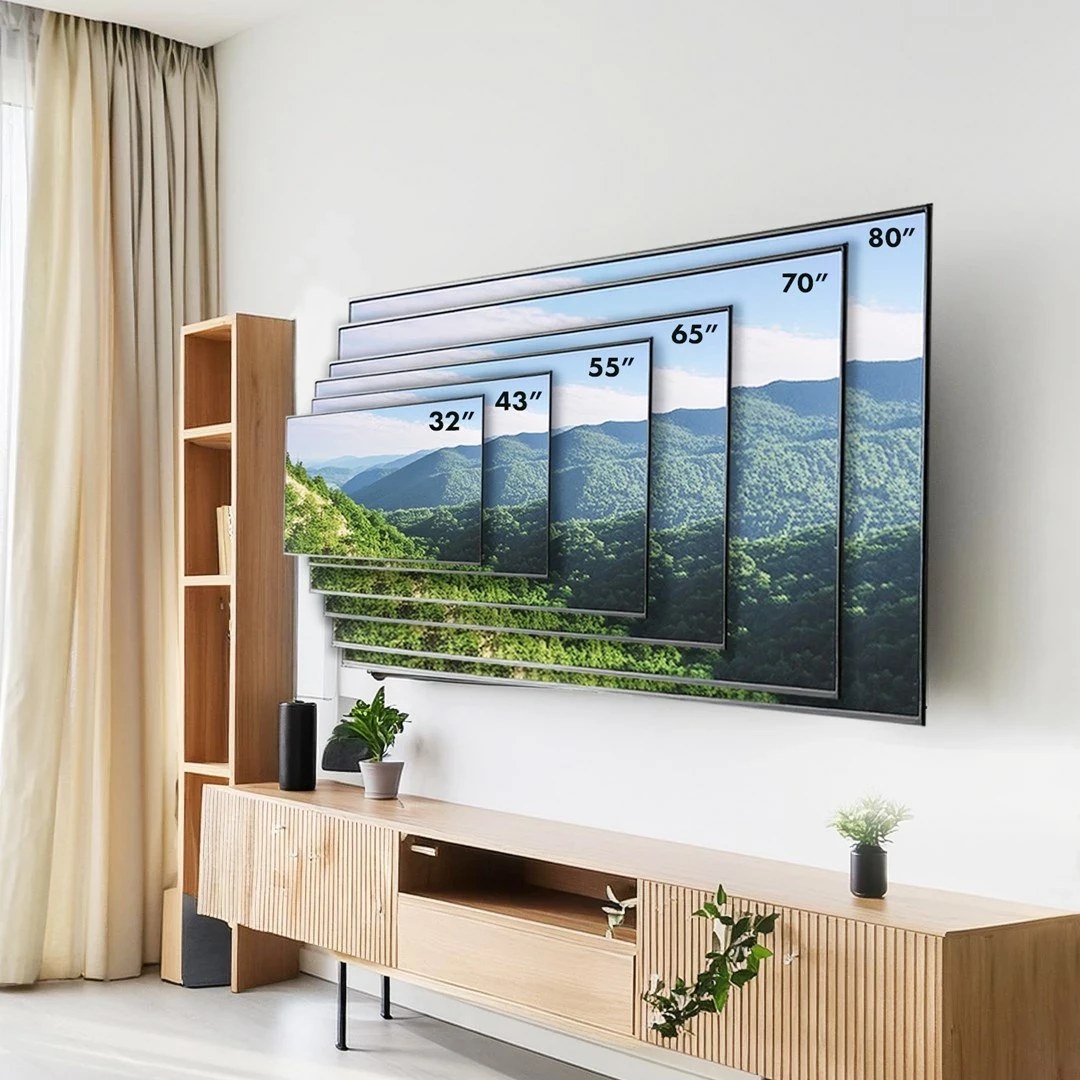 Stenska držala za TV Maclean MC-413, 32"-80", bela