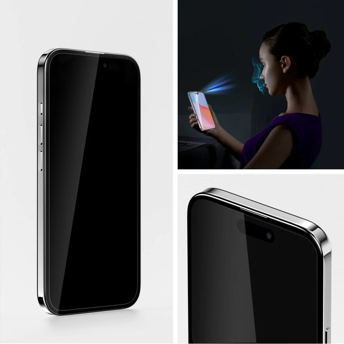 Trdo zaščitno steklo 4smarts za iPhone 16, prozorno