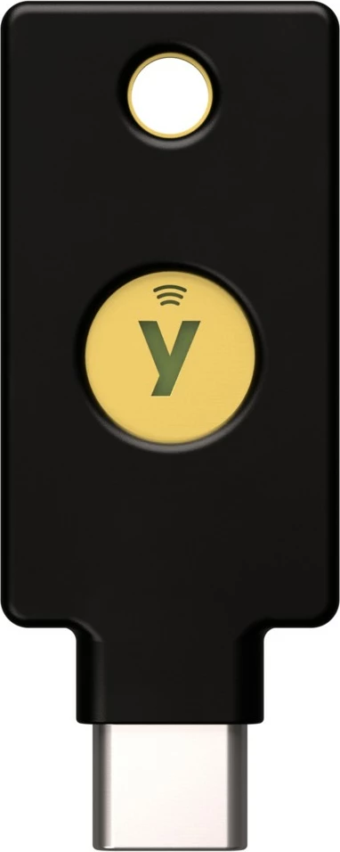 Varnostni ključ Yubico, USB-C in NFC, črn