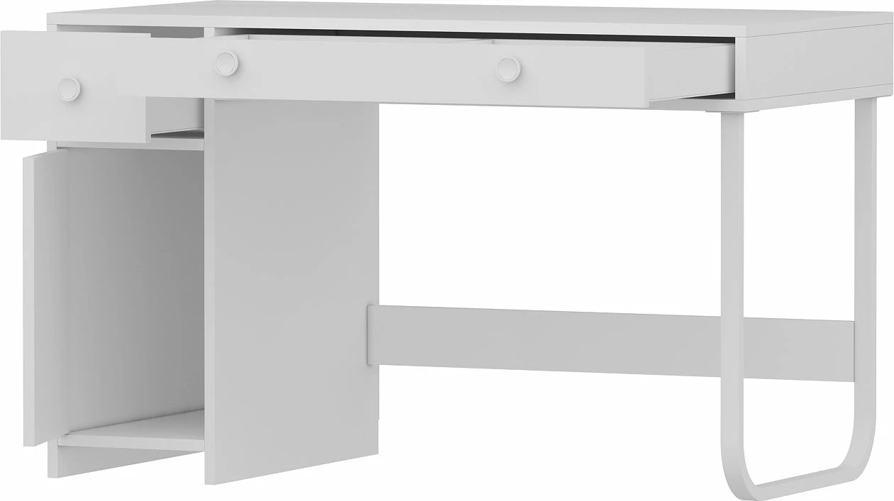 Pisalna miza za študij, bela, Skye Decor, ČM002 Asil