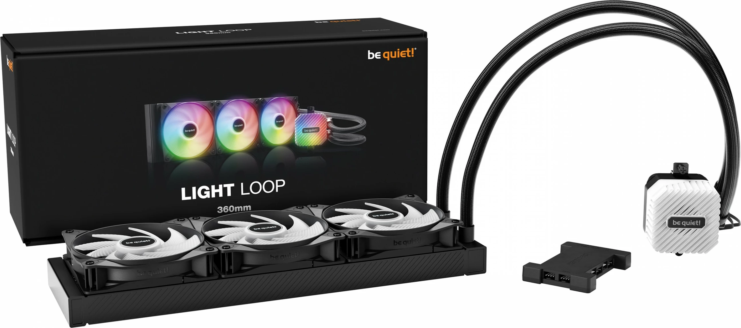Vse-v-enem vodno hlajenje Be Quiet! Light Loop 360 mm, ARGB, črn