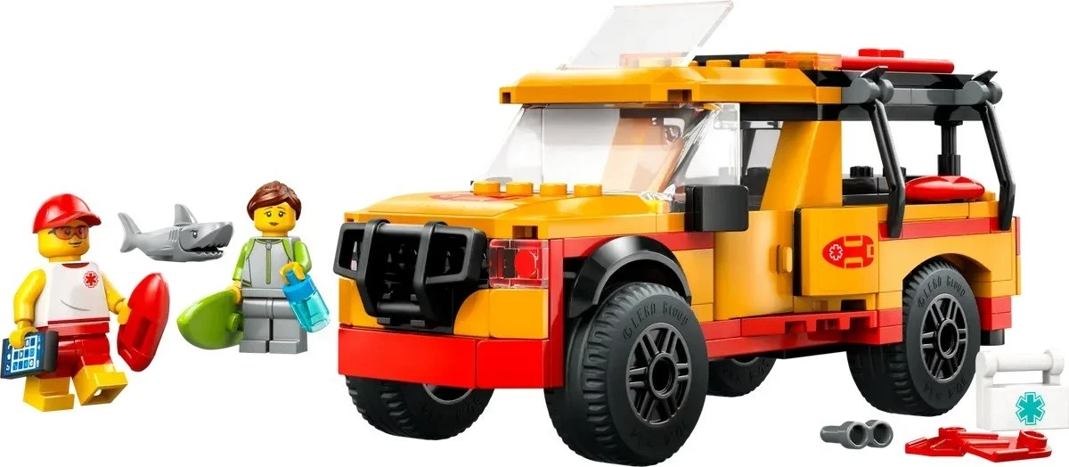 Kamion za reševanje na plaži LEGO City 60453, 2 minifigi