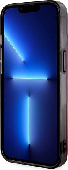 Transparenten ovitek Ferrari FEHMP14SURKR za iPhone 14 6,1", MagSafe, rdeč