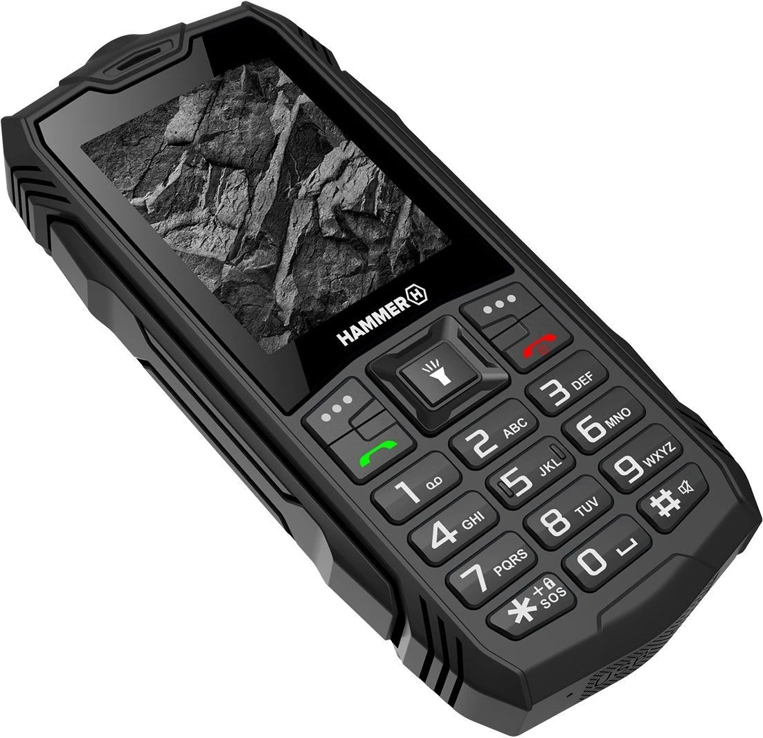 Vzdržljiv telefon myPhone Hammer Rock, črn