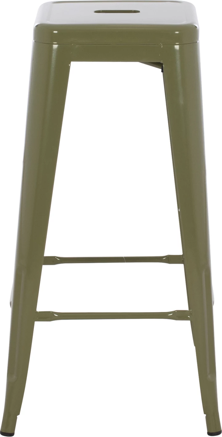 Kovinski barski stol Melita v temno olivno zeleni barvi FH8642.03 43x43x78 cm