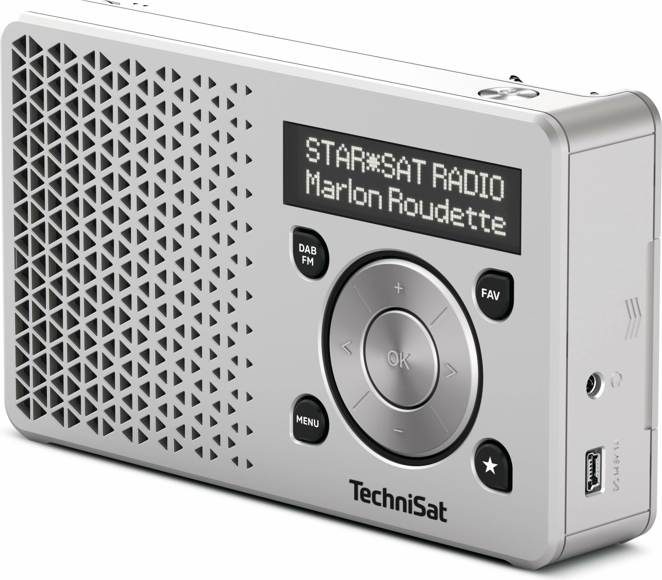 Digitalni radio TechniSat DigitRadio 1, srebrn