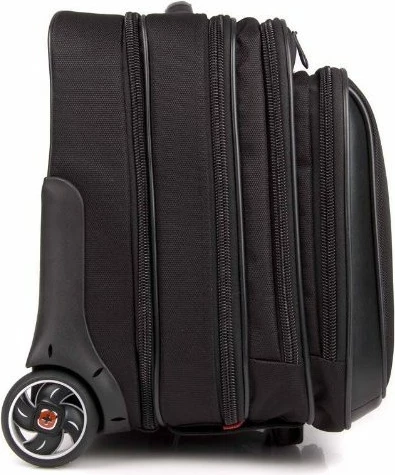 Poslovni komplet 2-delni, voziček 17-palcev z torbo za prenosnik 15,4-palca, Wenger Patriot, črn