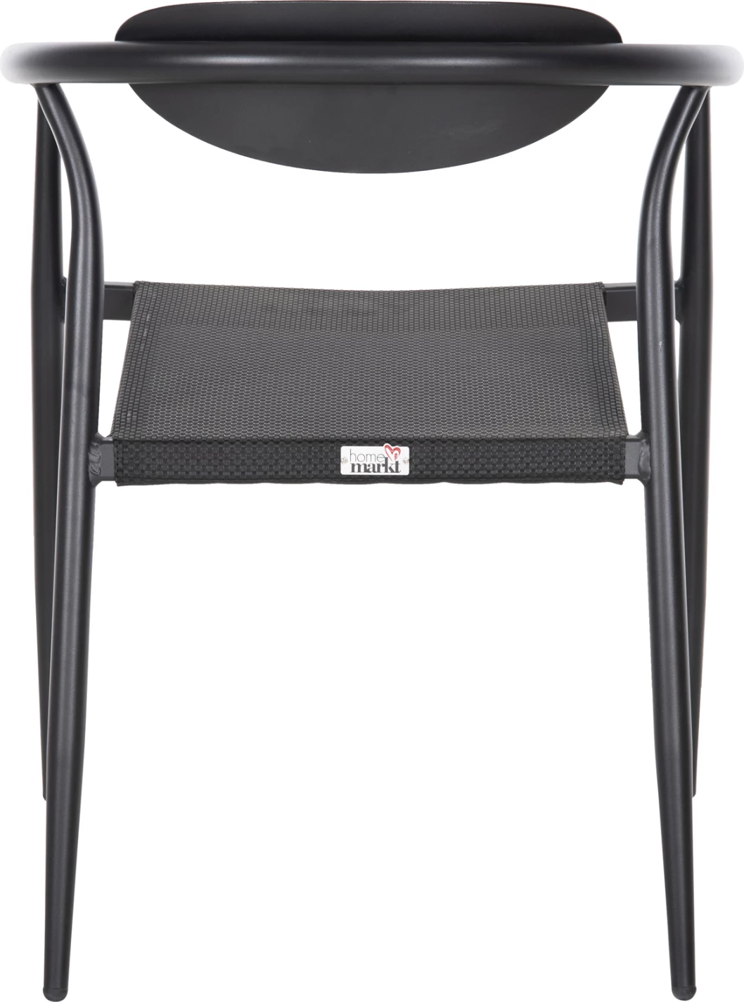 Naslanjač Serly FH6052.02, črn aluminij - črna textilena, 56x61x74,5H cm