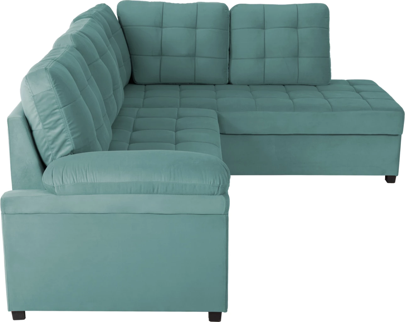 Sedežna garnitura z ležiščem desni kot JADE FH3144.04R v morsko zeleni barvi 250x80-180x73-88H cm