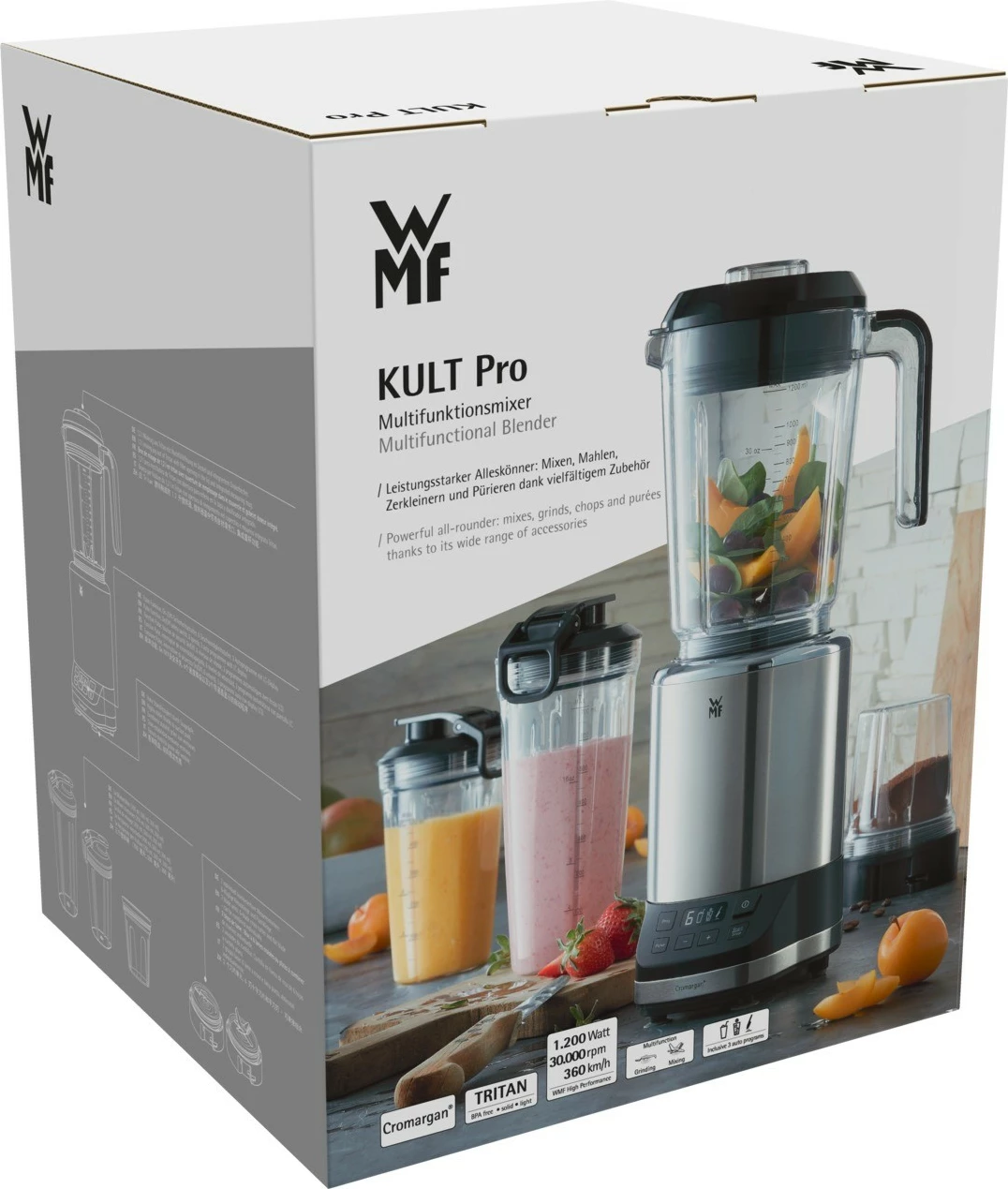 Multifunkcijski blender WMF KULT Pro, 1200 W, 1,8 l, inox
