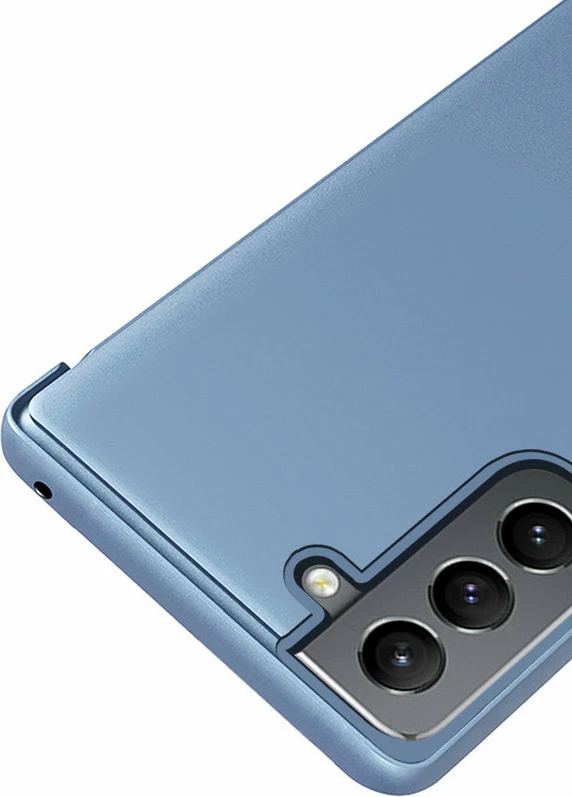 Zaščitni ovitek Clear View Hurtel z zložljivim pokrovom za Samsung Galaxy S22+, črn