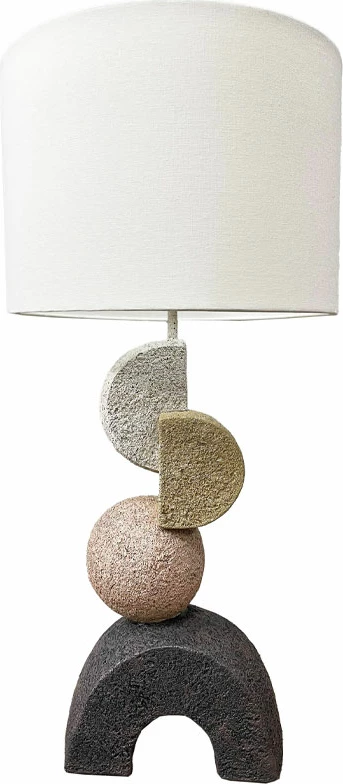 Namizna svetilka ZENSTONE B, večbarvna, 30.5x30.5x63 cm