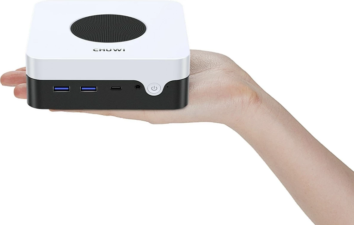 Mini računalnik CHUWI LarkBox X, Intel N N100, 12 GB RAM, 512 GB SSD, bel