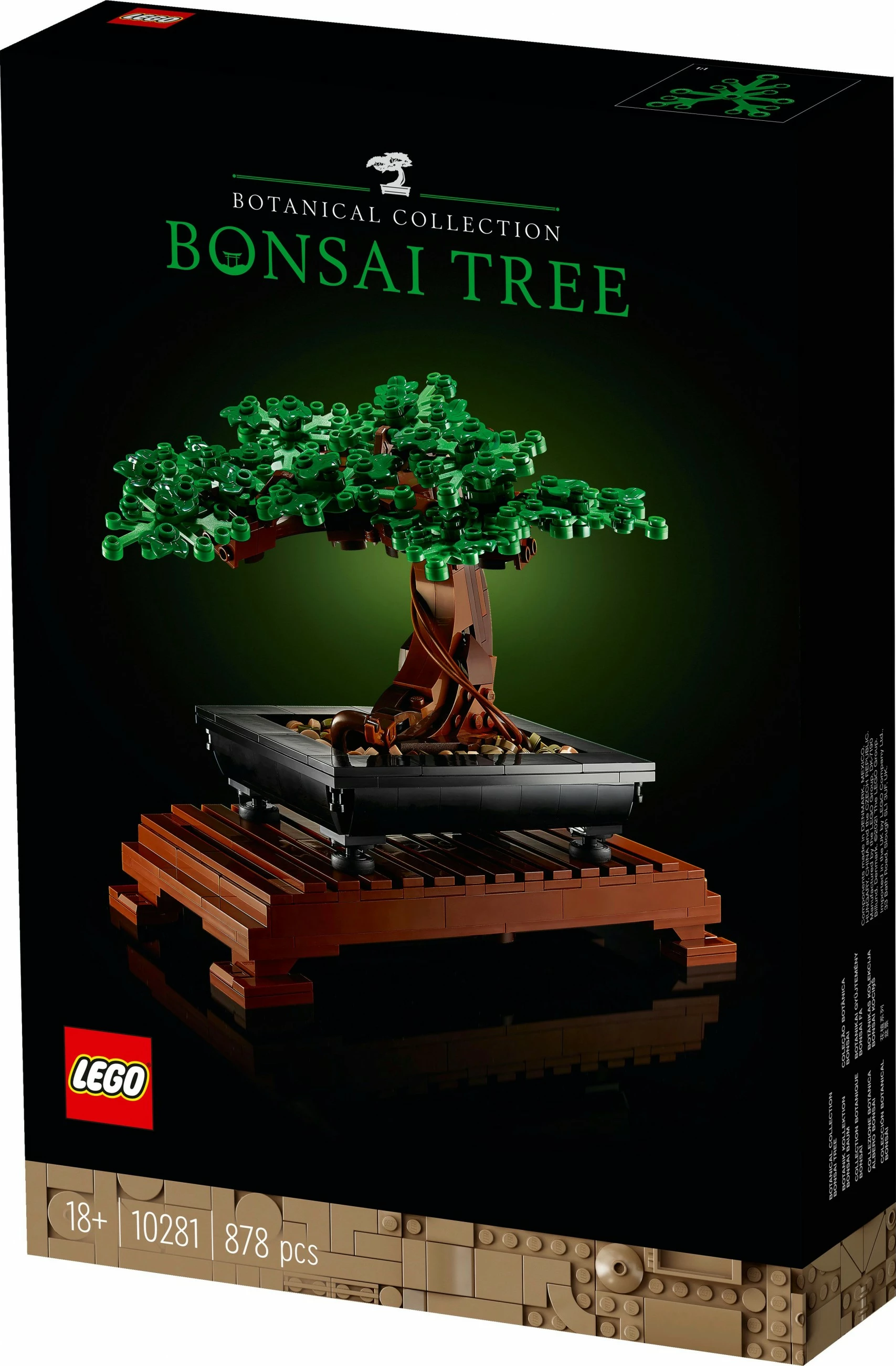 Set za izdelavo bonsaja LEGO Creator Expert, 878 kosov, plastika, večbarven