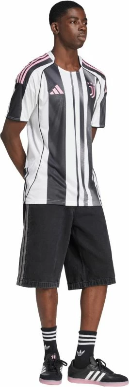 Dres Juventus za moške, adidas, bel in črn